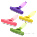 Silicone Handle Pet Deshedding Tool Repover pour chiens